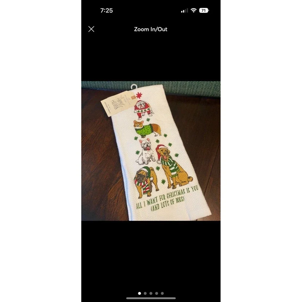 Holiday Dog Kitchen Hand Towels
